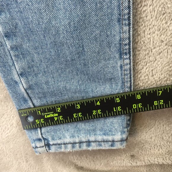 Vintage Lee Womens Jeans Size 26 Measured Blue Denim Slim Skinny Leg High Rise - Picture 7 of 13